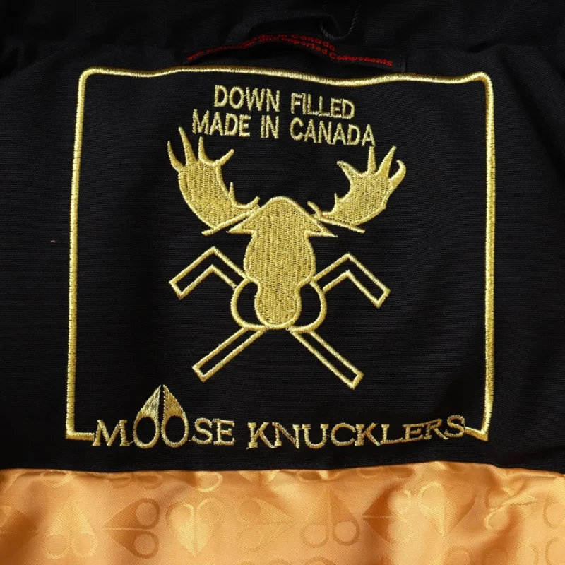 Replica Moose Knuckles Gold Scissor Down Jacket Black Reps - RepLuxe