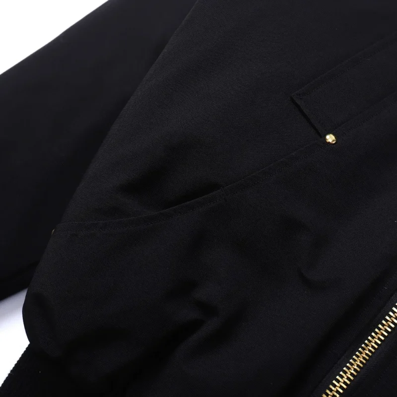 Replica Moose Knuckles Gold Scissor Down Jacket Black Reps - RepLuxe