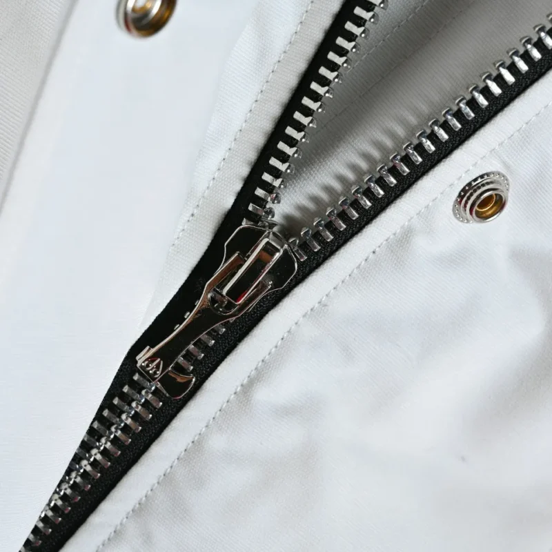 Replica Moose Knuckles Classic Aviator Jacket White Reps - RepLuxe