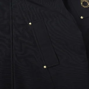 Replica Moose Knuckles 01 Gold Scissor Down Jacket Black Reps - RepLuxe