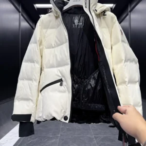 Replica Moncler Grenoble Tolima Down Jacket Ivory Short Reps - RepLuxe