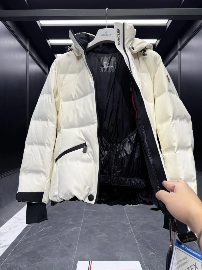 Replica Moncler Grenoble Tolima Down Jacket Ivory Short Reps - RepLuxe
