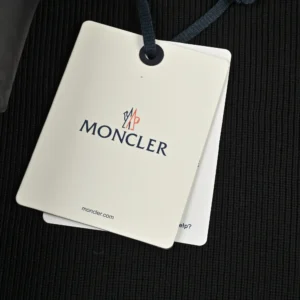 Replica Moncler Knit Letter Hooded Jacket Black Reps - RepLuxe