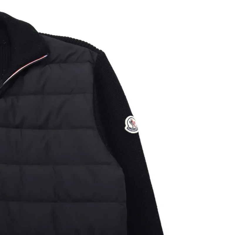 Replica Moncler M32 Knit Down Jacket Black Reps - RepLuxe