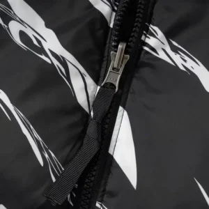 Replica The North Face Zebra Down Jacket BlackWhite Reps - RepLuxe