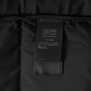 Replica The North Face Zebra Down Jacket Black White Reps - RepLuxe