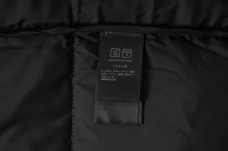 Replica The North Face Zebra Down Jacket Black White Reps - RepLuxe