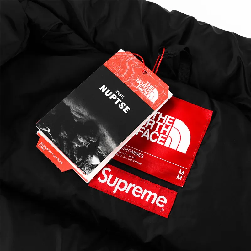 Replica Supreme The North Face Hooded Puffer Red Check Reps - RepLuxe