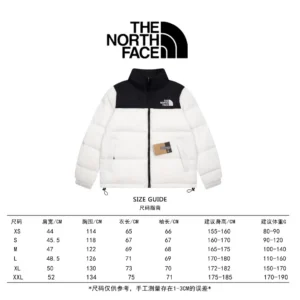 Replica The North Face 1996 Nuptse Jacket White Black Reps - RepLuxe