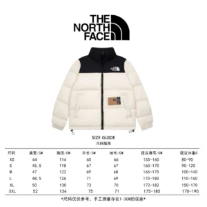 Replica The North Face 1996 Nuptse Jacket Beige Black Reps - RepLuxe