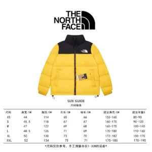 Replica The North Face 1996 Nuptse Jacket Yellow Black Reps - RepLuxe
