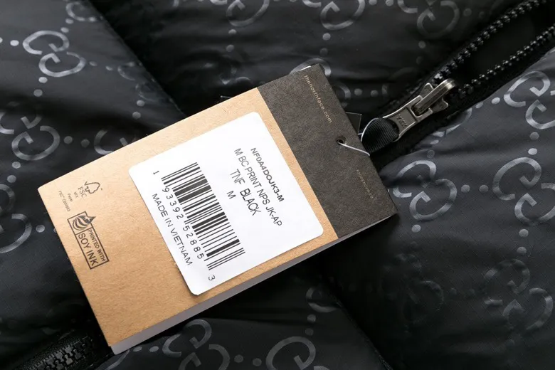 Replica Gucci x The North Face Down Jacket Black Monogram Reps - RepLuxe