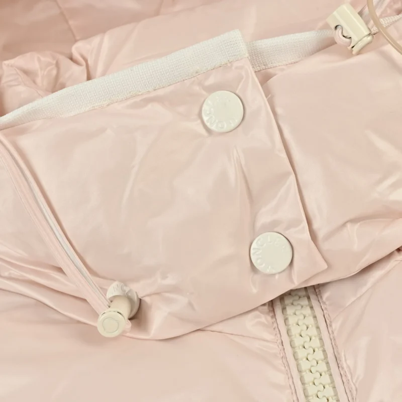 Replica Moncler Andro Short Hooded Down Jacket Pink Reps - RepLuxe