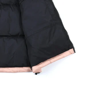 Replica The North Face 1996 Nuptse Vest Beige Black Reps - RepLuxe