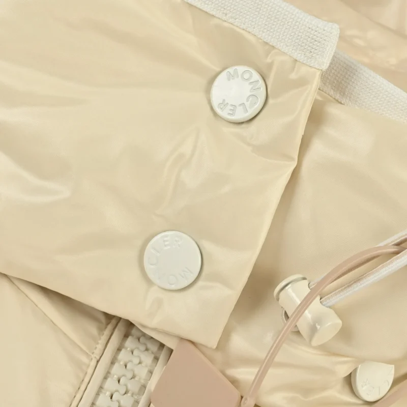 Replica Moncler Andro Short Hooded Down Jacket Beige Reps - RepLuxe