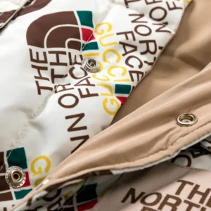 Replica THE NORTH FACE x GUCCI Down Vest White Reps - RepLuxe