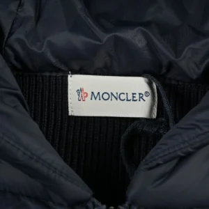 Replica Moncler Knit Hooded Down Jacket Black Reps - RepLuxe