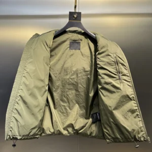 Replica Prada Minimalist Down Vest Olive Green Reps - RepLuxe