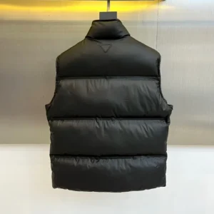 Replica Prada Quilted Down Vest Black Sleeveless Reps - RepLuxe