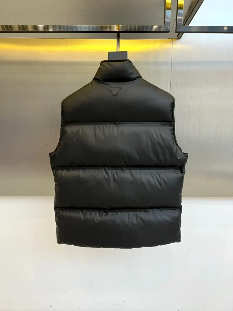 Replica Prada Quilted Down Vest Black Sleeveless Reps - RepLuxe