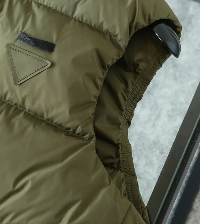 Replica Prada Re-Nylon Down Vest Cocoa Brown Classic Reps - RepLuxe