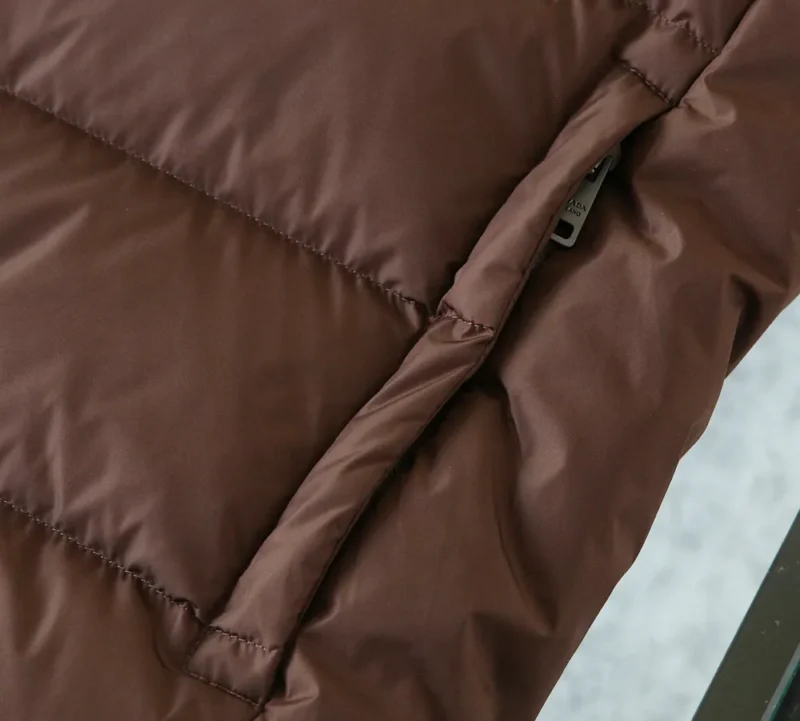 Replica Prada Re-Nylon Down Vest Cocoa Brown Reps - RepLuxe