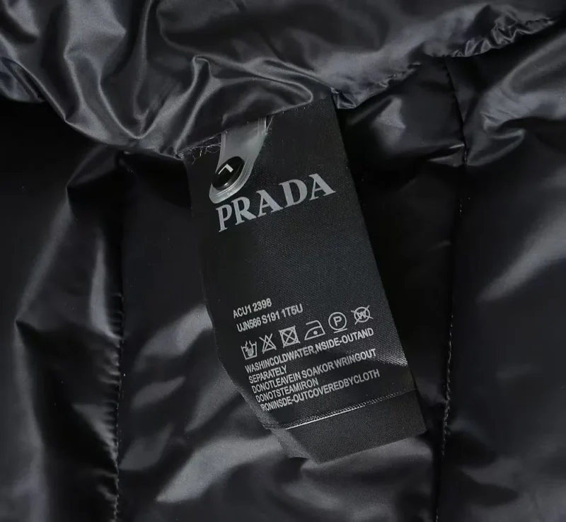 Replica Prada Hooded Down Jacket Black Puffer Reps - RepLuxe