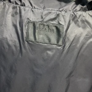 Replica Prada Down Jacket Grey Hooded Style Reps - RepLuxe