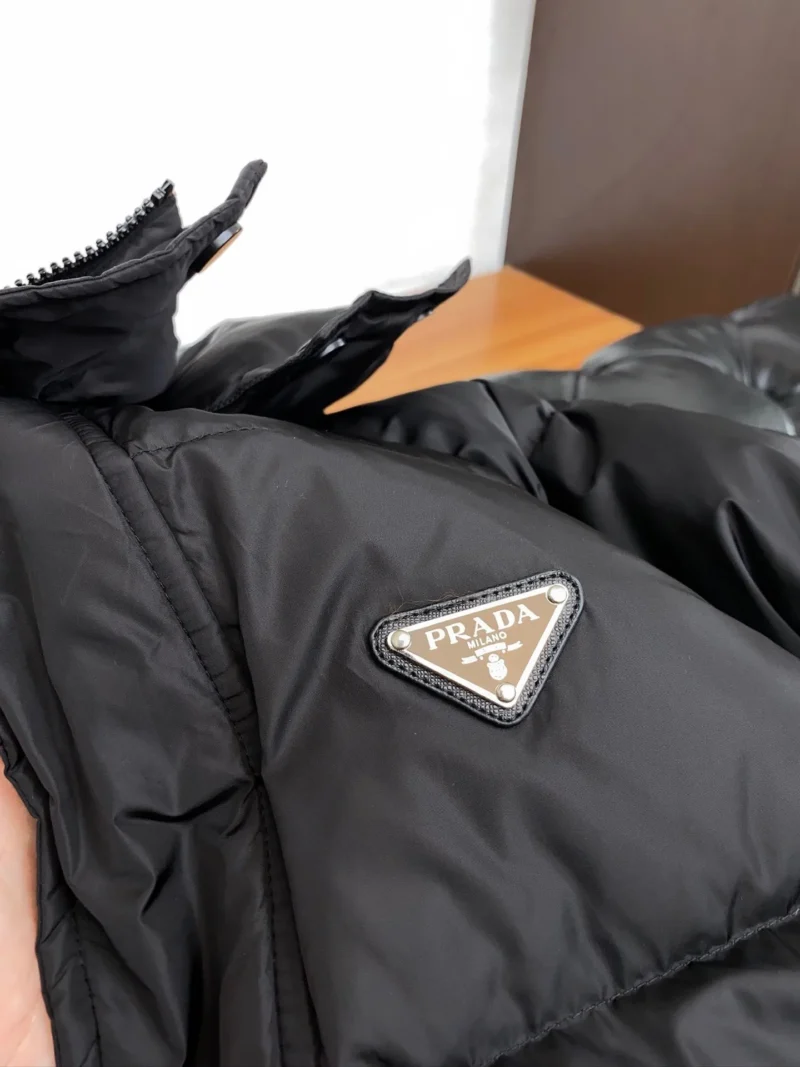 Replica Prada Fall Winter Down Jacket Black Hooded Reps - RepLuxe