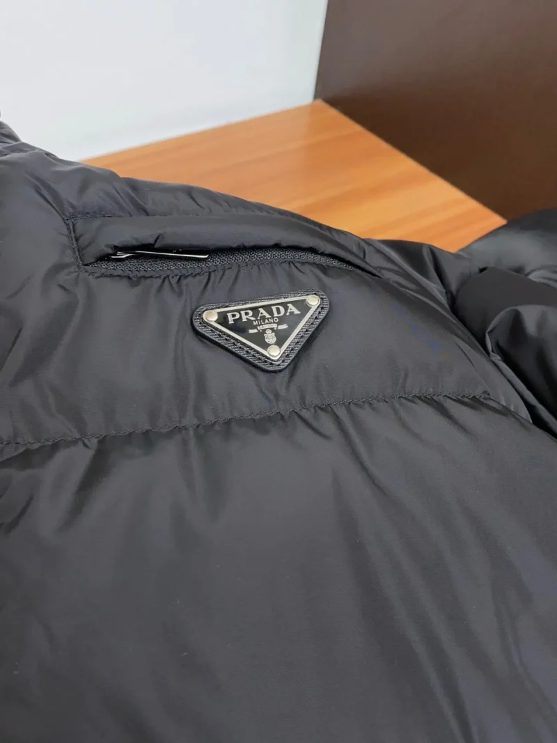 Replica Prada Fall Winter Stand Collar Down Jacket Black Reps - RepLuxe
