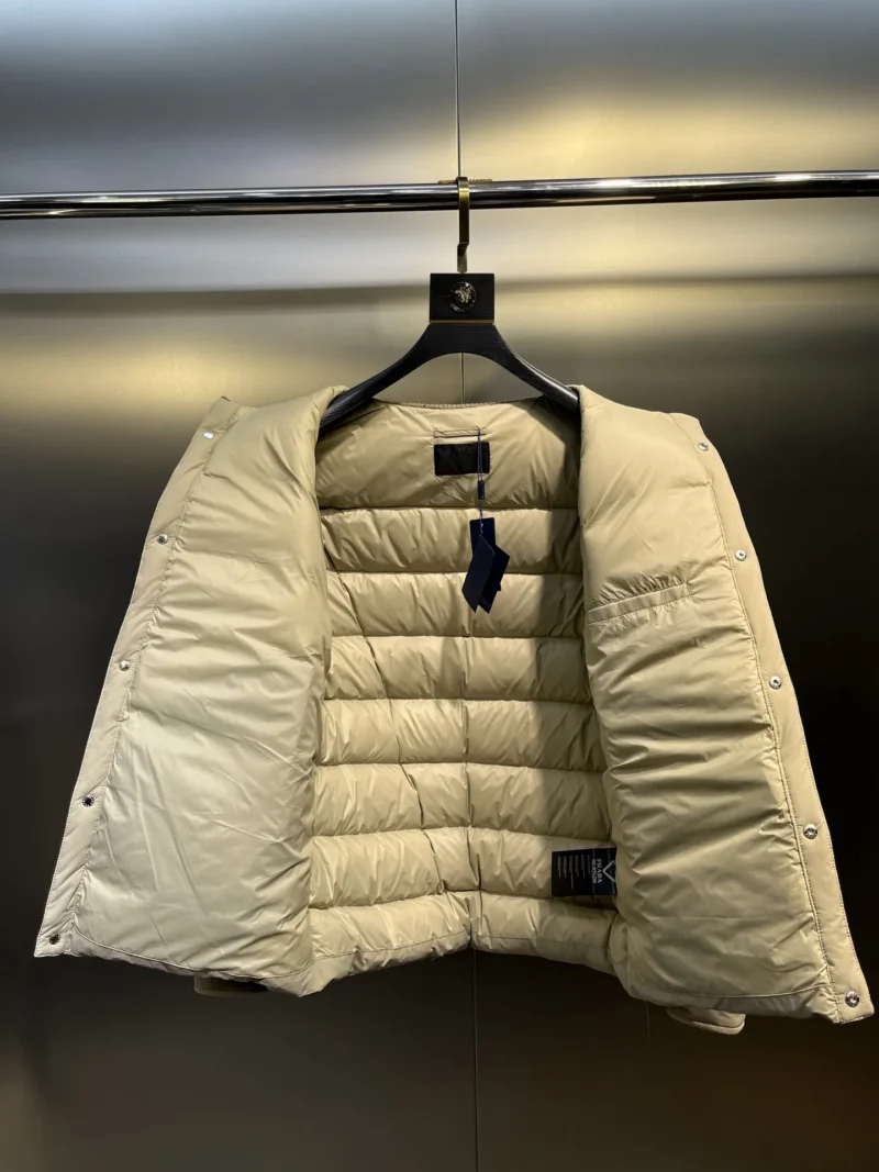 Replica Prada ReNylon Down Jacket Beige Unisex Reps - RepLuxe