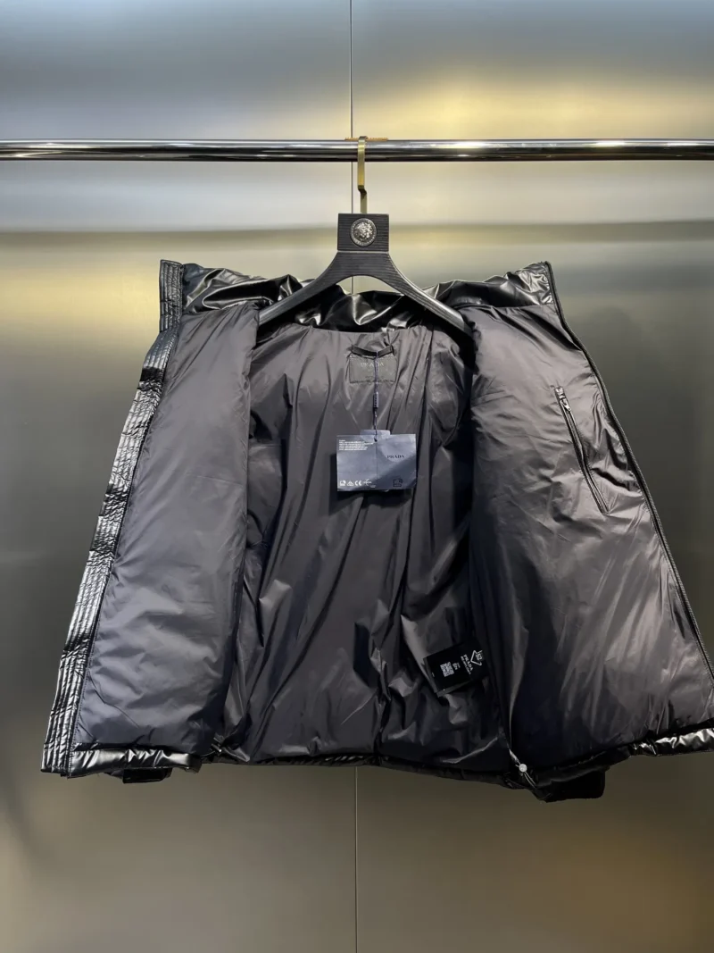 Replica Prada Down Jacket Black Hooded Puffer Reps - RepLuxe