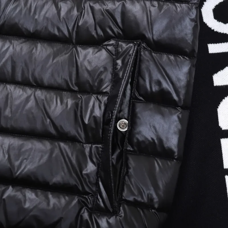 Replica Moncler M29 Knit Down Jacket Black Reps - RepLuxe