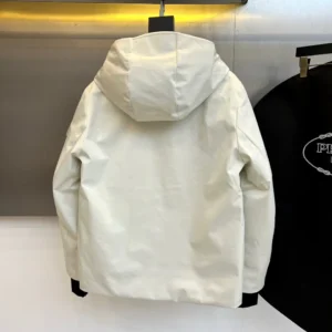 Replica Prada Down Jacket Hooded White Style Reps - RepLuxe