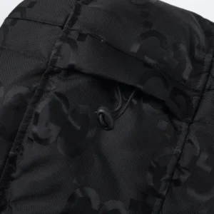 Replica Gucci Monogram Down Jacket Black Hooded Reps - RepLuxe