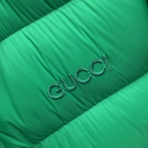Replica Gucci 2025 Down Jacket Green Stand Collar Reps - RepLuxe