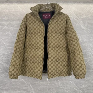 Replica Gucci Classic GG Down Jacket Beige Monogram Reps - RepLuxe