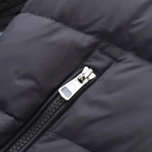 Replica Moncler Knit Down Jacket Grey Stand Collar Reps - RepLuxe