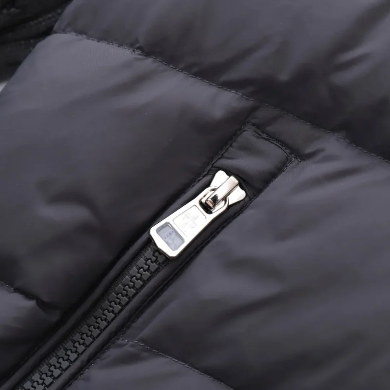 Replica Moncler Knit Down Jacket Grey Stand Collar Reps - RepLuxe