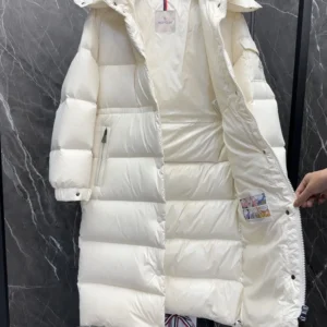 Replica Moncler Cavettaz Down Jacket Ivory Long Reps - RepLuxe