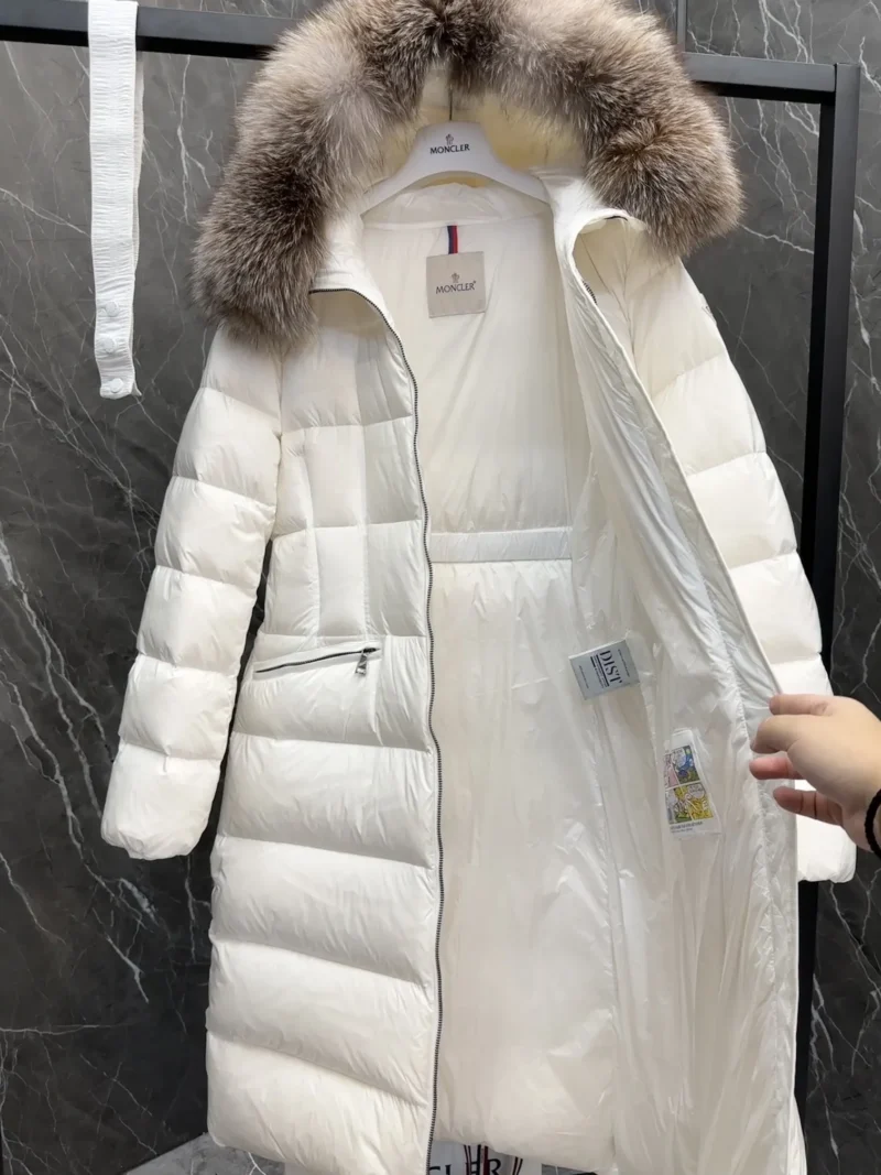Replica Moncler Boedic Down Jacket White Fur Trim Reps - RepLuxe