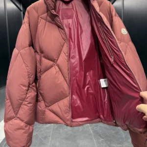Replica Moncler Vardar Down Jacket Red Quilted Reps - RepLuxe
