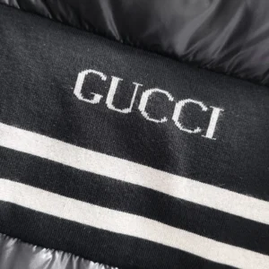 Replica Gucci Longue Saion Down Jacket Black Quilted Reps - RepLuxe