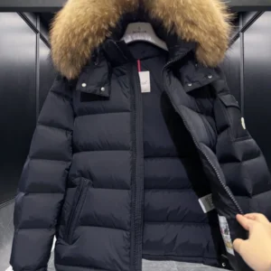 Replica Moncler Mayaf Short Down Jacket Black Hooded Reps - RepLuxe