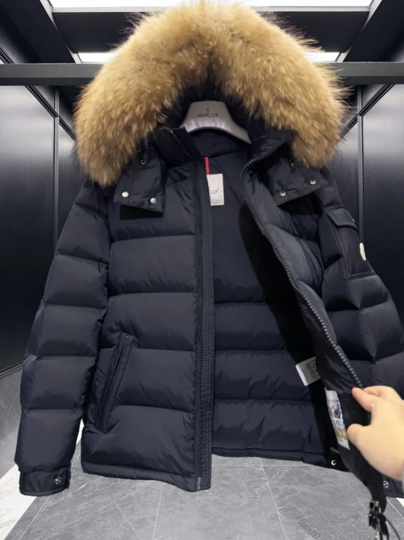 Replica Moncler Mayaf Short Down Jacket Black Hooded Reps - RepLuxe