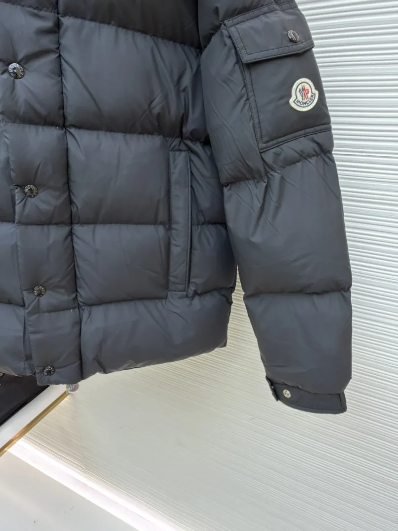 Replica Moncler Maya Down Jacket Black Hooded Reps - RepLuxe