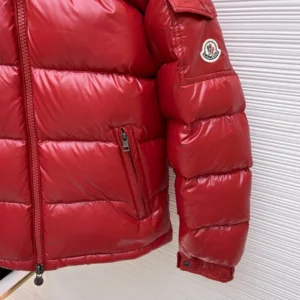 Replica Moncler Maya Down Jacket Red Hooded Reps - RepLuxe