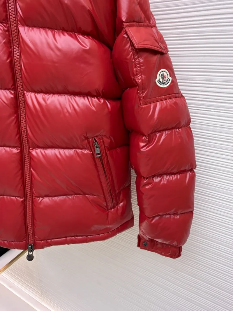 Replica Moncler Maya Down Jacket Red Hooded Reps - RepLuxe