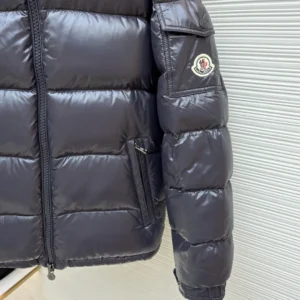 Replica Moncler Maya Down Jacket Navy Hooded Reps - RepLuxe