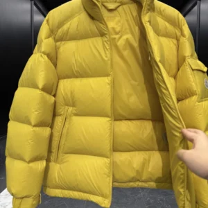 Replica Moncler Levitha Down Jacket Yellow Quilted Reps - RepLuxe